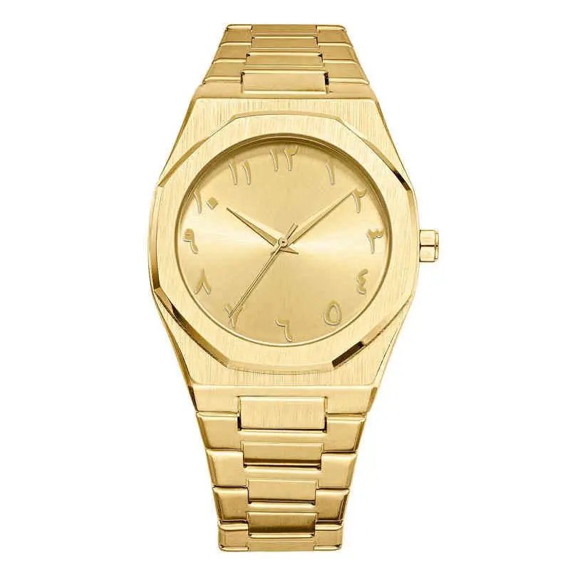 OEM Private Label Watch New Style Waterproof Arabic Numerals Dial Watch Stainless Steel Men Luxury Quartz Wirs Watches for Men