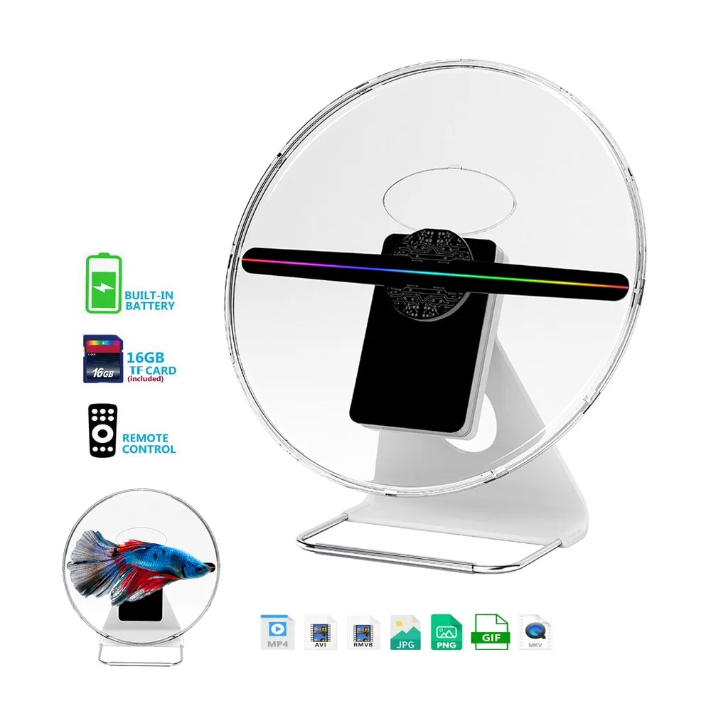 Buy 3d Hologram Fan Led Holographic Projector Player Advertising Machine  Display With 16g Memory Card 3d Hologram Fan Wifi from Shenzhen Wivitouch  Technology Co., Ltd., China