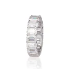 emerald eternity band(4*6mm)