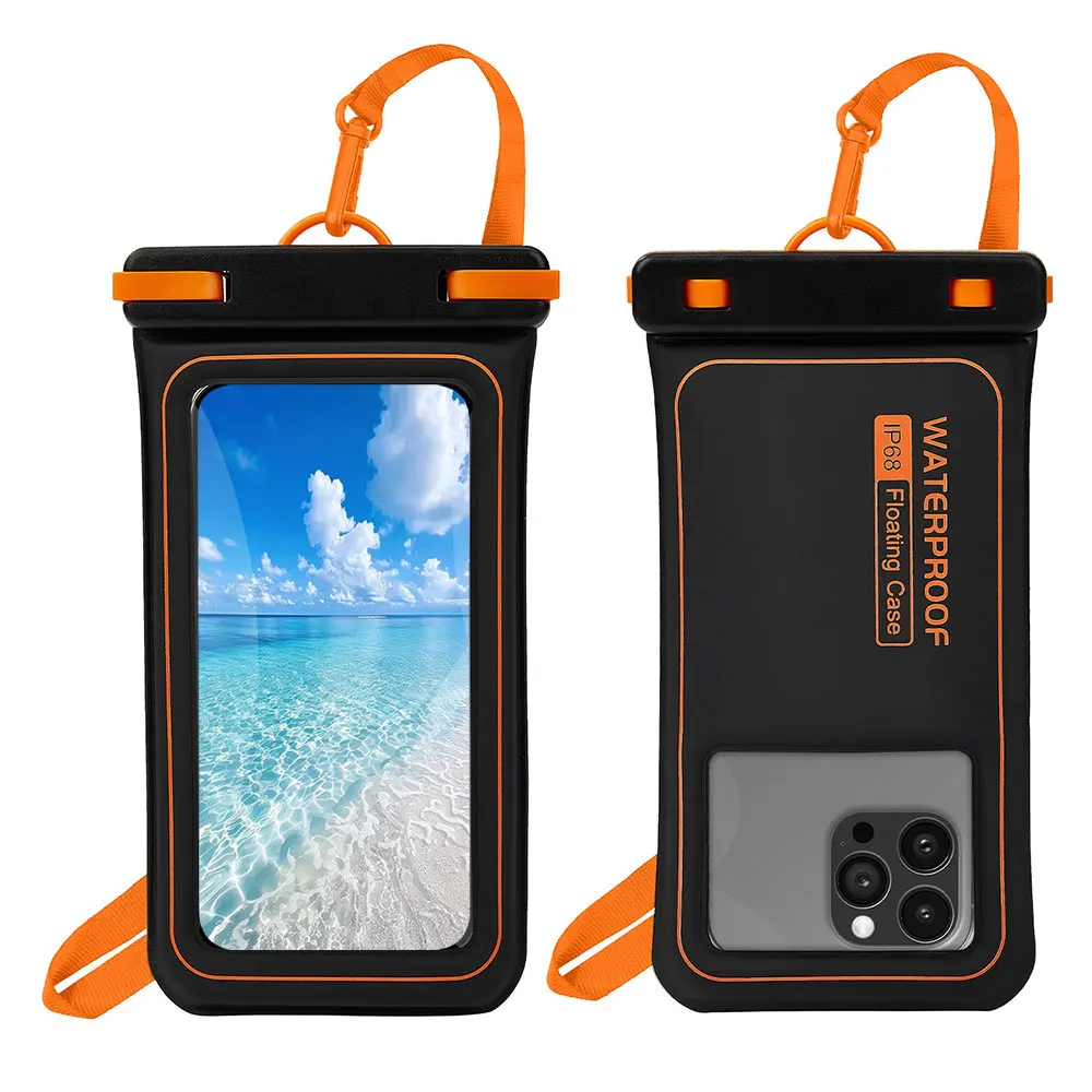 Laudtec Waterproof Phone Pouch Universal Bag Ipx8 Floating Case For Swimming Diving Protective Cover Customized Logo Sjk1070