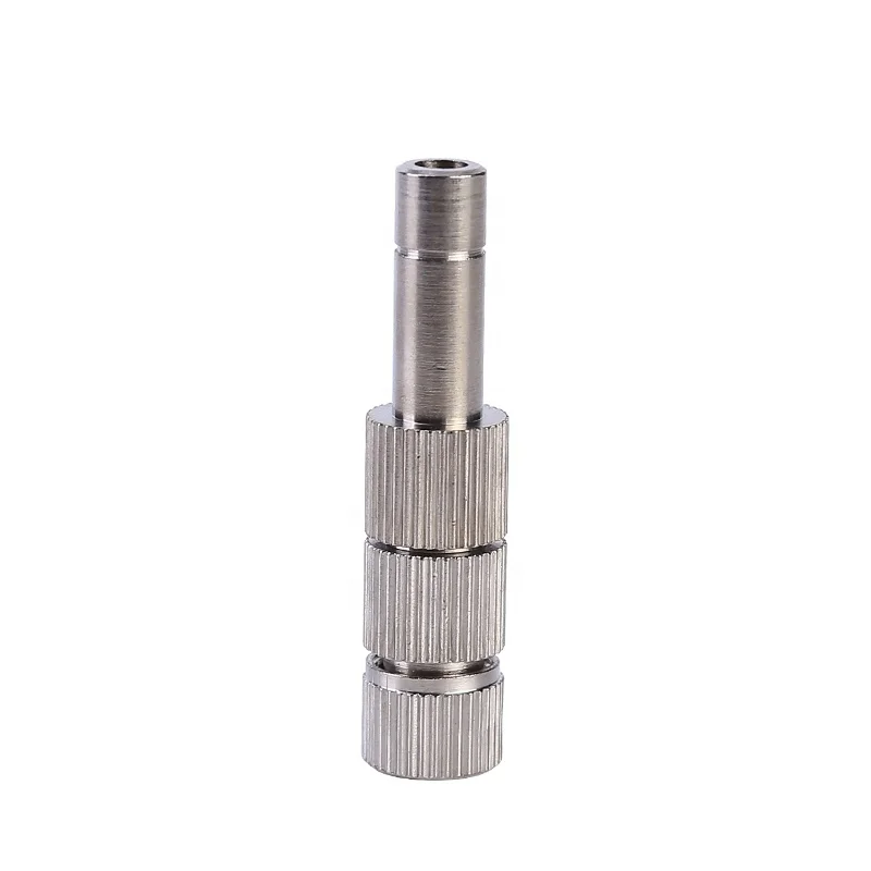 Low Pressure Cooling Dedusting Micro Water Atomizing Nozzle Quick Plug Two/three Section Greenhouse Misting Fog Jet Nozzles