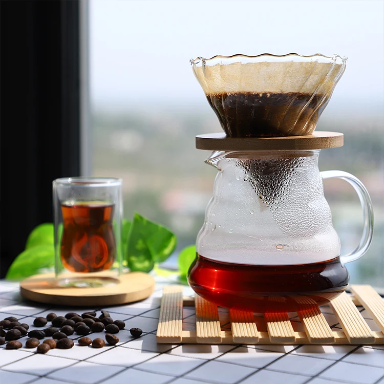 borosilicate coffee pot 400ml glass coffee