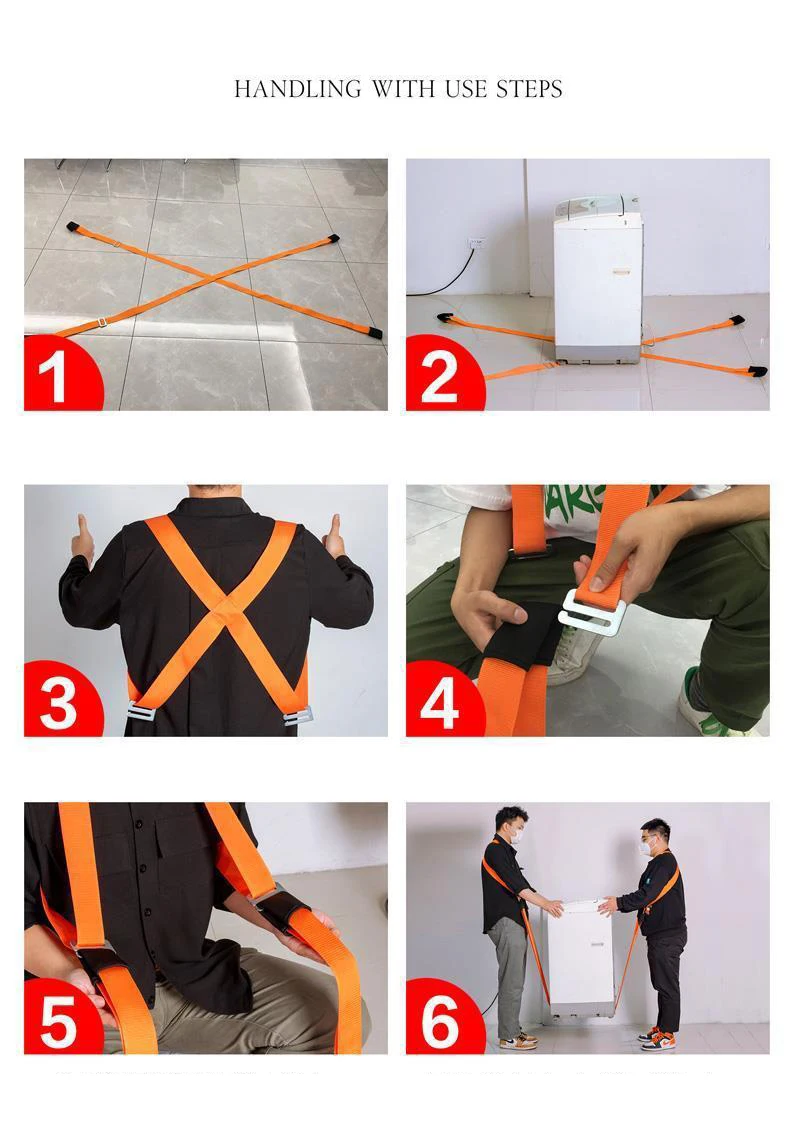 Furniture Moving Strap Forearm Forklift Lifting Transport Belt Wrist Straps Easier Carry Rope