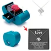 Peacock blue (silver necklace + LOVE greeting card)