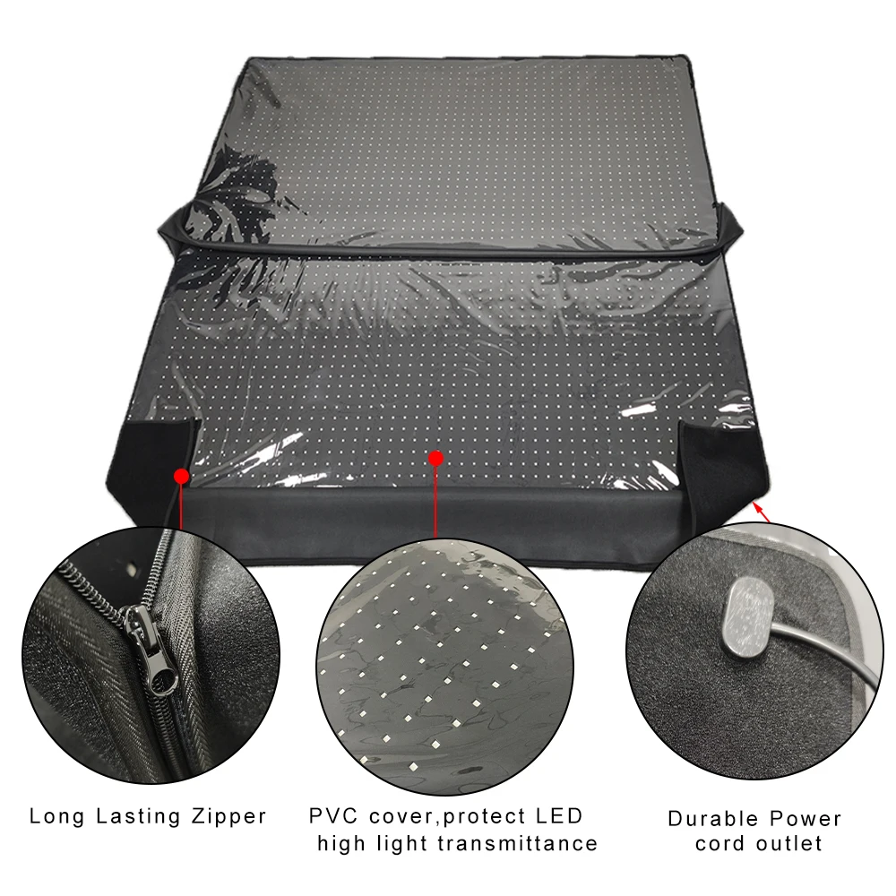 LEDEAST T2000A 2700PCS LED Chips Remission Muscle Strain Whole Body Pain Relief LED Light Therapy Sleeping Bag