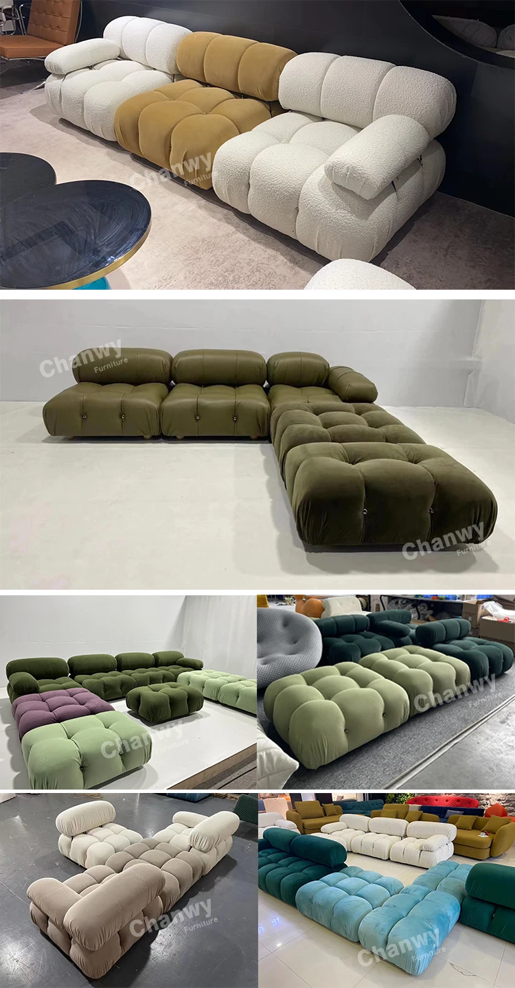 Nordic Sofa Modular Combination Velvet Modular Sofas Long Couch Velvet