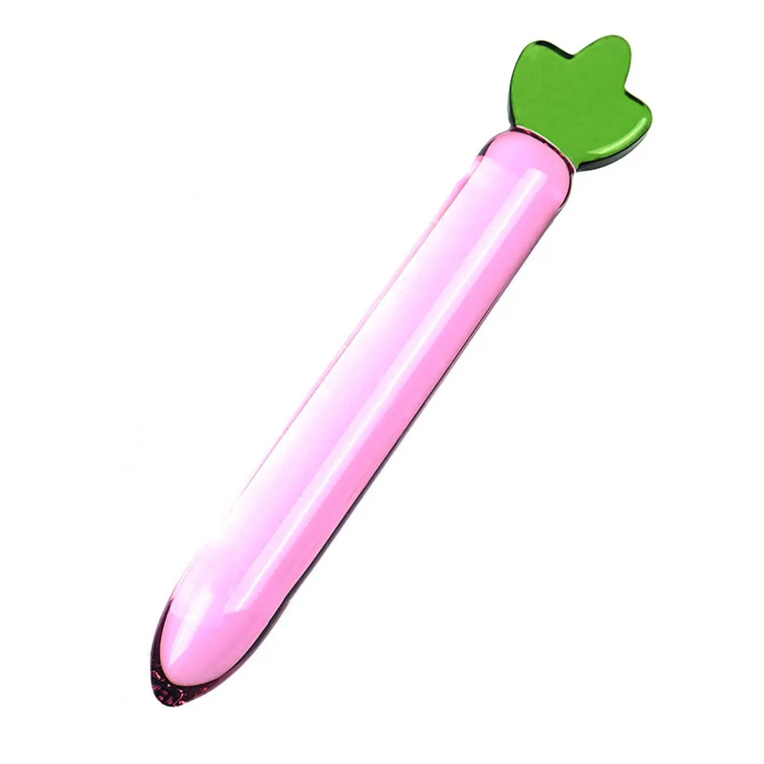 Plug Anal de Vidro Transparente 18CM em Forma de Fruta - Sex Toys