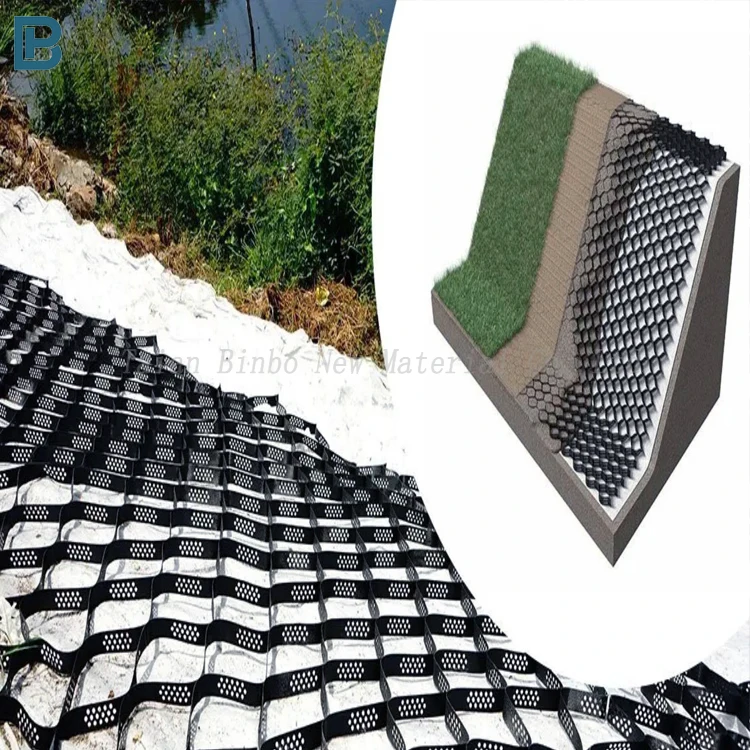 Plastic Geocell Airpave grid honeycomb plastic Geocells For Erosion Control Geocell factory