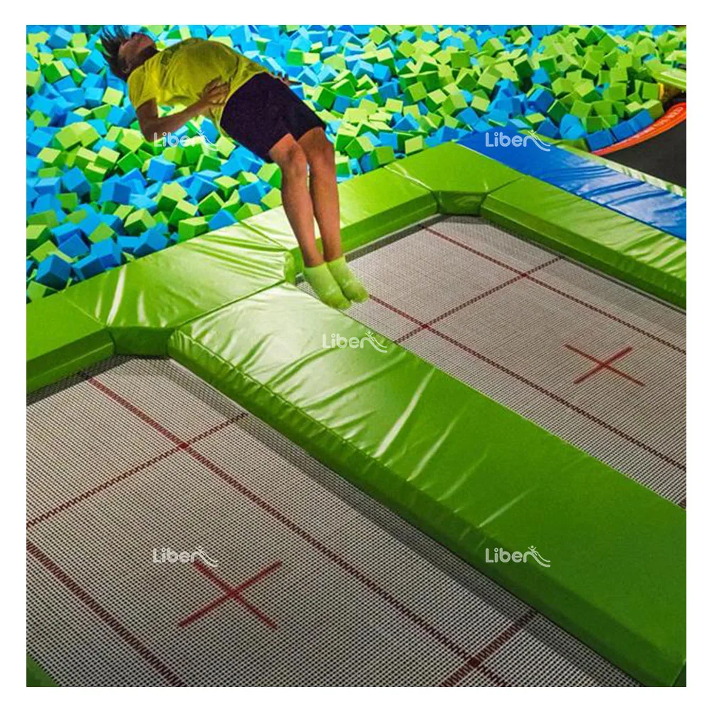 Профессиональная кровать для прыжков 14 футов по заводской цене прямоугольный полипропиленовый батут тканевый весенний коврик тренажерного зала