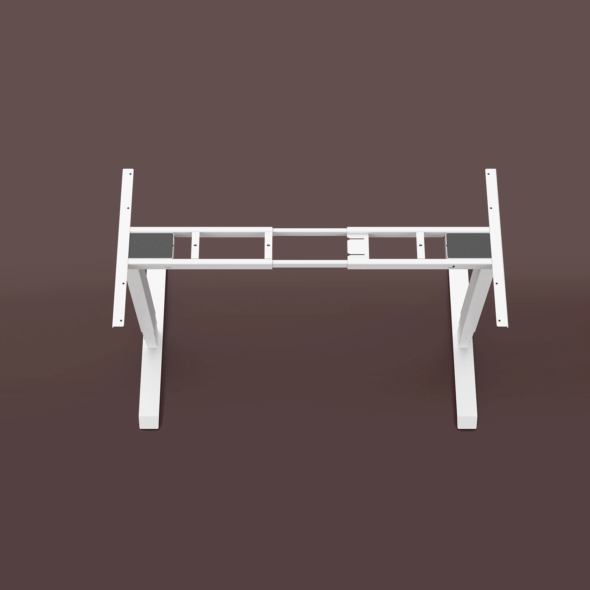 Dual Motor Standing Desk Frame,height Adjustable Desk with Pure White or Black Adjustable Office Desk