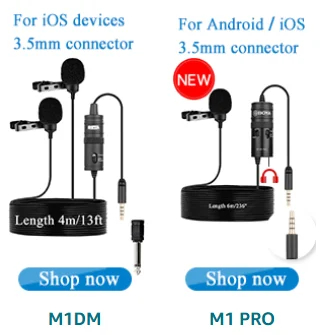 Micrófono Lavalier omnidireccional Boya Pro BY-M4OD