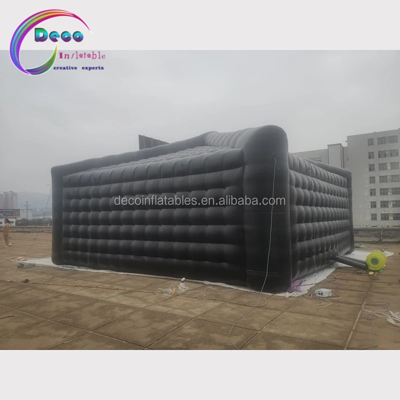 Customized Black Inflatable Events Structure Building Advertising Inflatables Tent