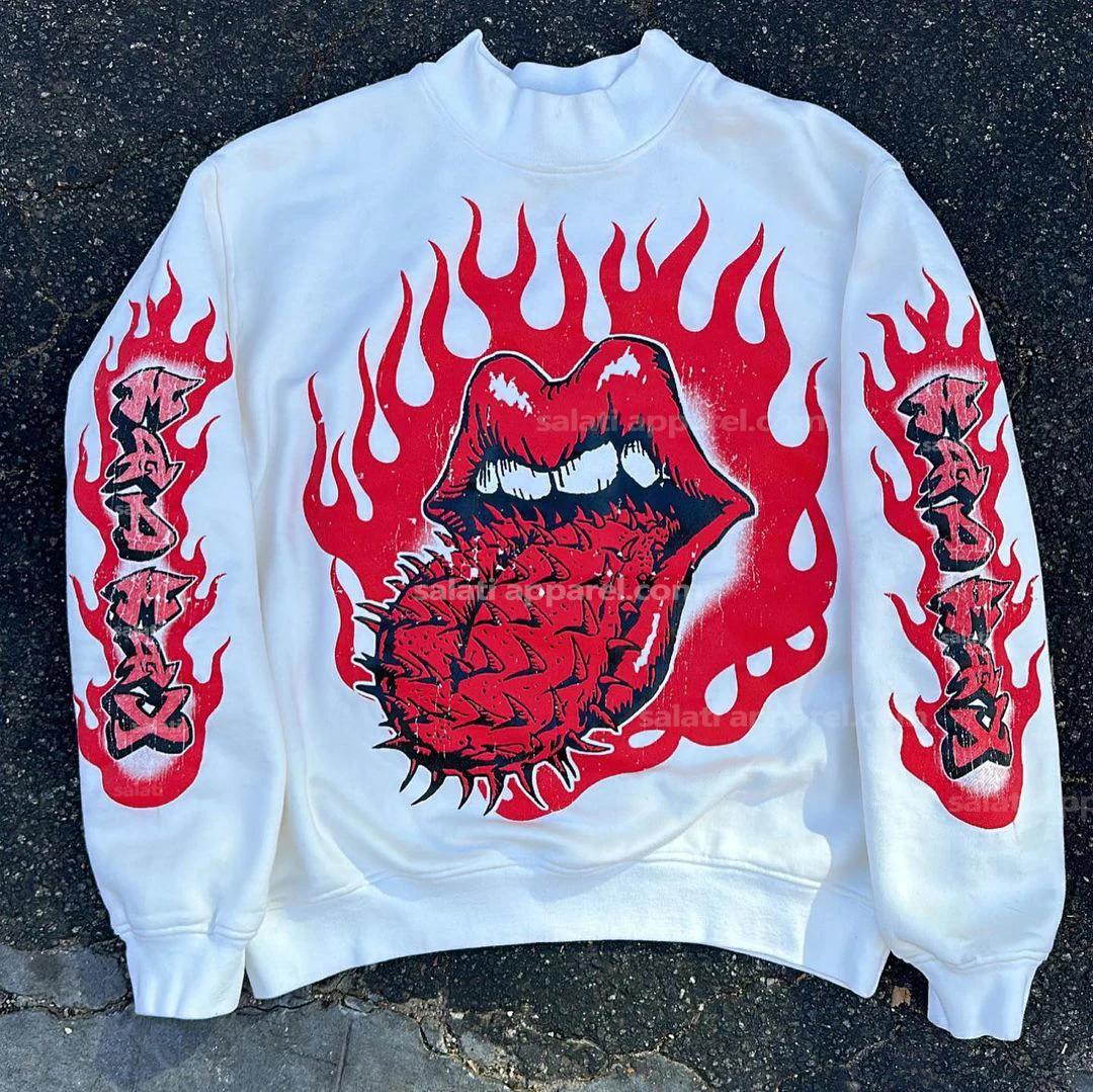 For Autumn Unisex Custom High Quality 100% Cotton Oversized Pullover Heavyweight Eco-Friendly Breathable Crew Neck