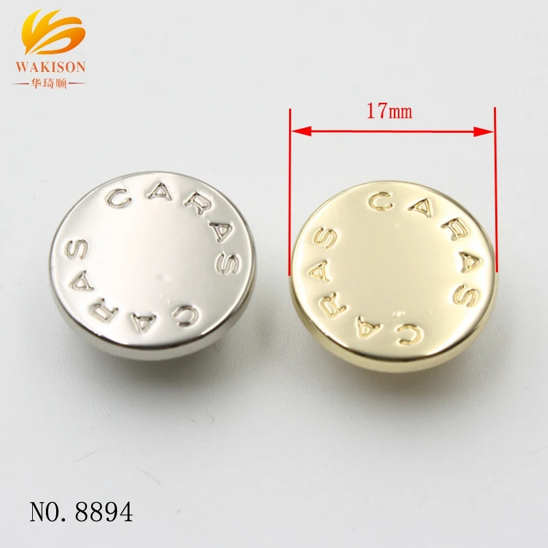 20mm Metal Circle Logo Engraved Rivets – Custom Company Logo