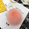 Korean pink fox fur ball 12cm
