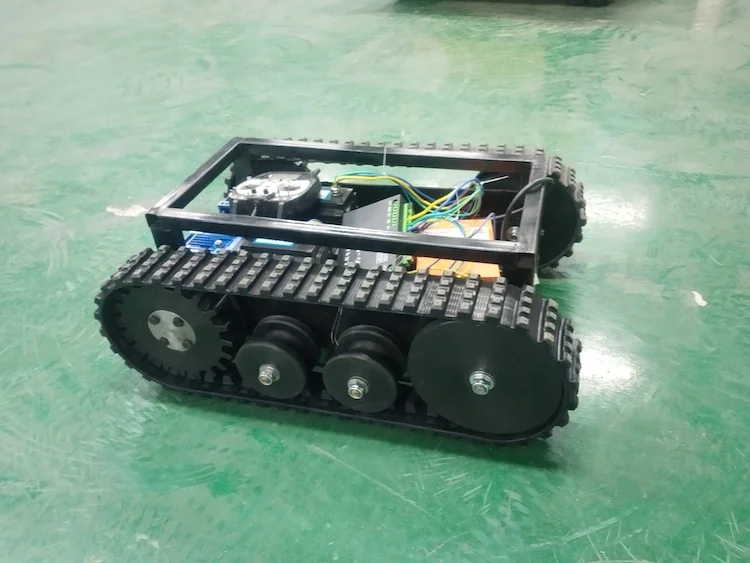 Rubber Crawler Chassis Loading Weight 300KG Rubber Tracked Chassis Undercarriage