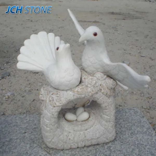 #大理石 鳥モチーフ彫刻 オブジェ ガラスの置物 オブジェ 小鳥 鳥モチーフ 大理石 ガラス製 ガラス雑貨
