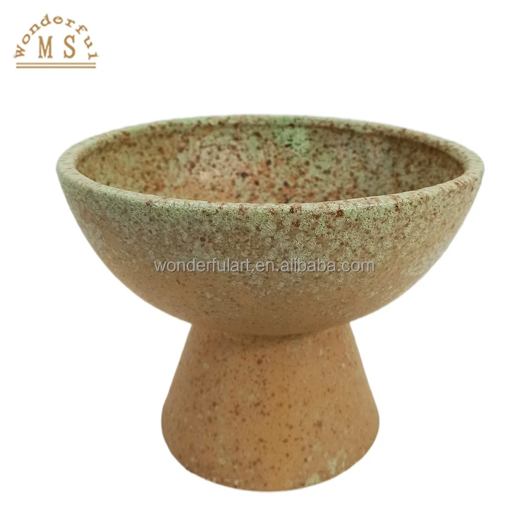 Oem customized ceramic succulent reactive glaze flowerpot porcelain stoneware flower vase souvenir home garden matte planter