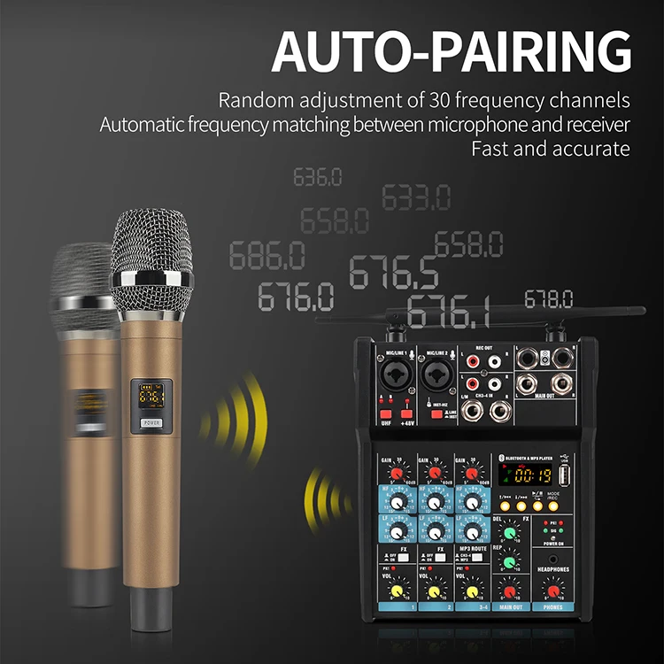 High Feedback Amplifier with Mic Auto Talkover Made in China Metal Shell