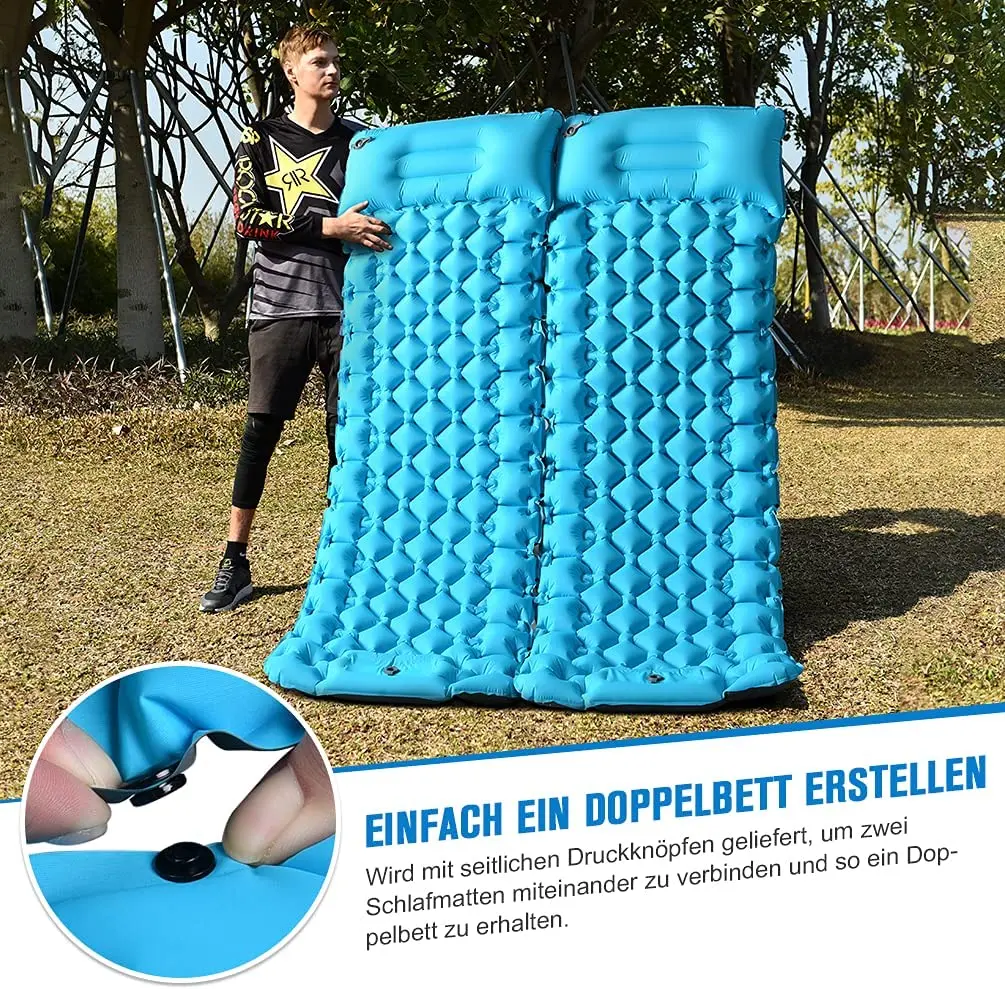 Woqi Outdoor Pad Inflatable Sleeping Pad Camping Selfinflating Mat