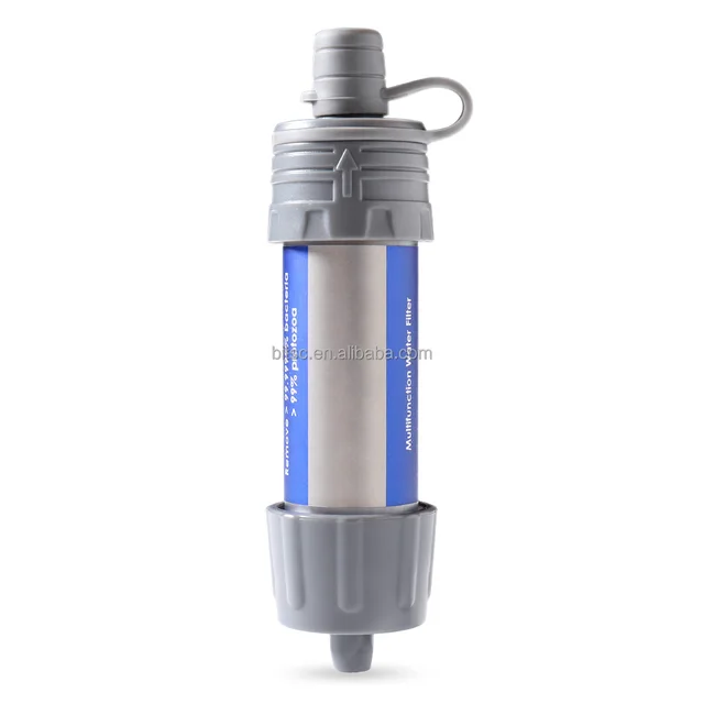 Mini Personal Water Portable Filtration System Straw Survival for Outdoor Camping Supplies and Durable Emergency Water Purifier