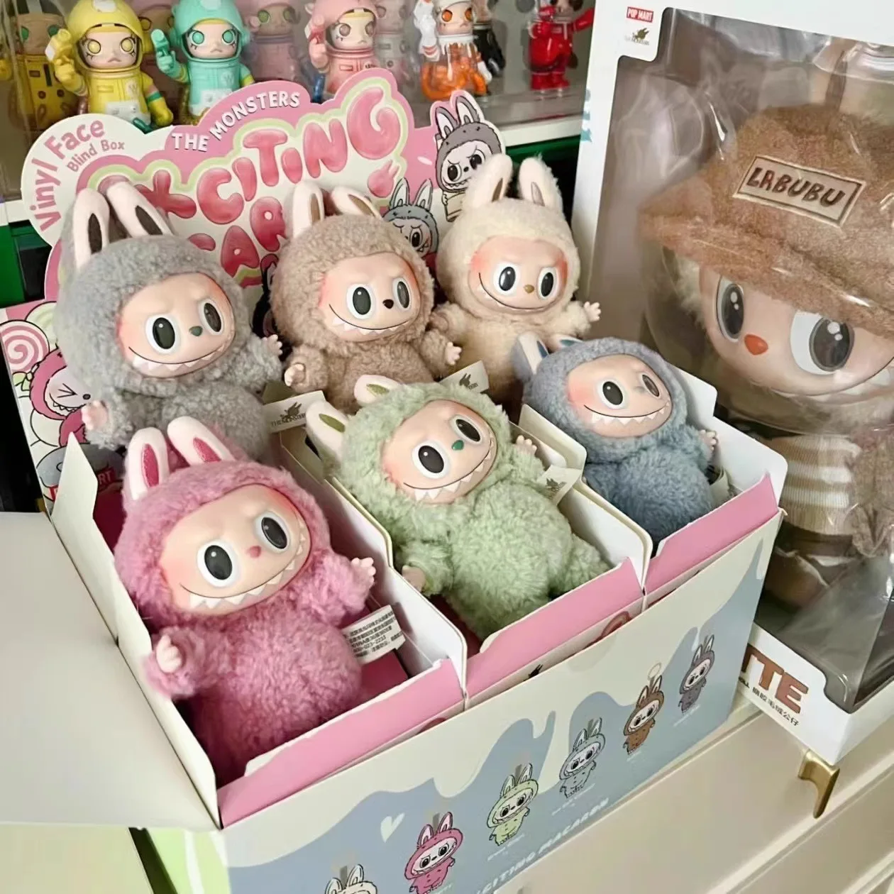 High Quality with QR Code Labubu Gen 1 Exciting Macaron Blind Box ...