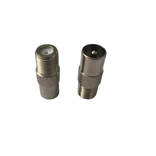 Good Quality F K/TV J Adapter Connector F Female to TV Male Coaxial Connector RF Adapter