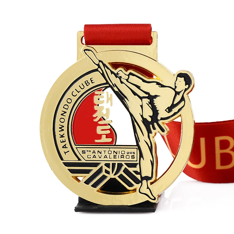 2024 China Medal Custom Gold Wrestling Sports Korea Metal Jiu Jitsu Judo Karate Taekwondo Medal 