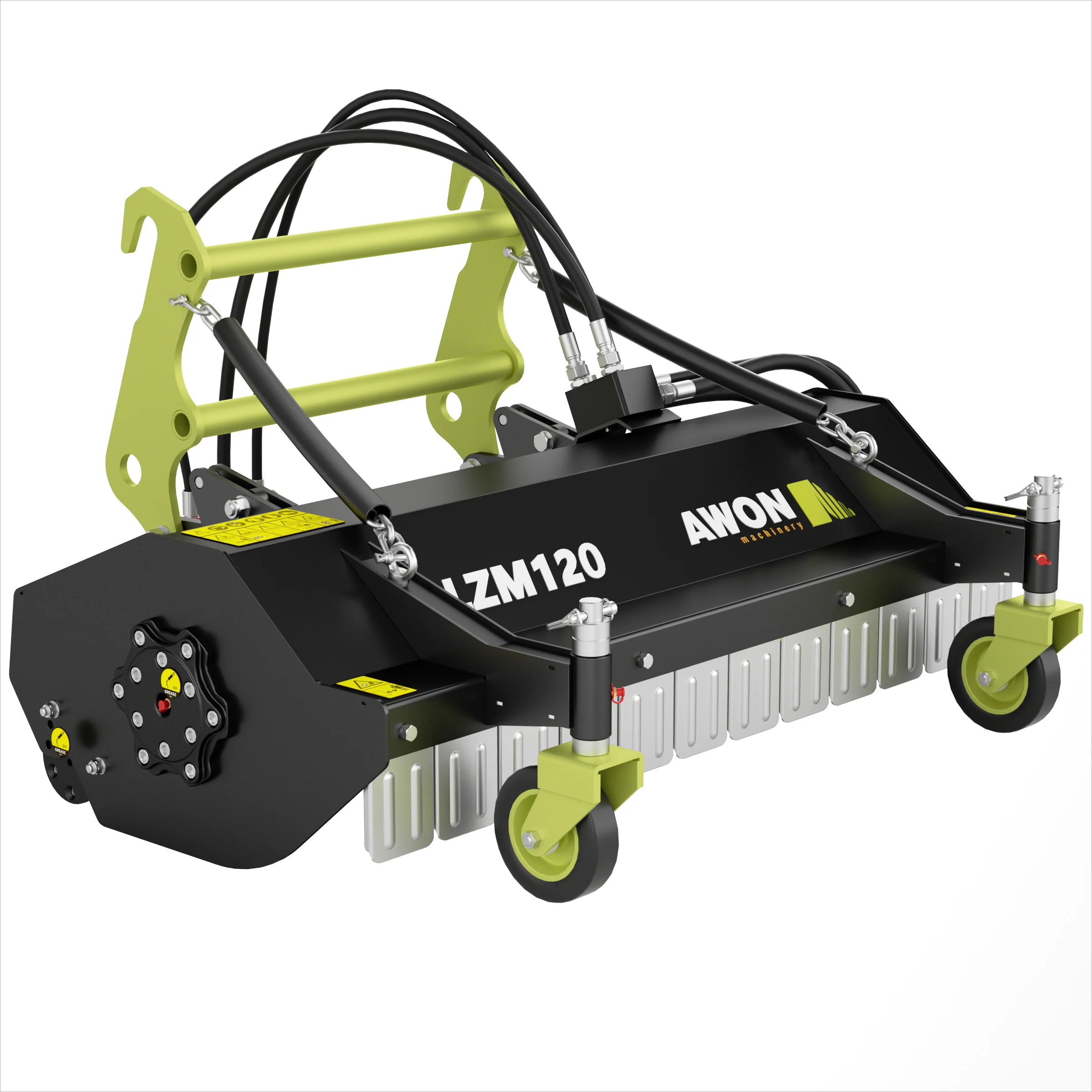 Double-rotor Blade Design Hydraulic Motor Cutter Shaft Lawn Mower ...