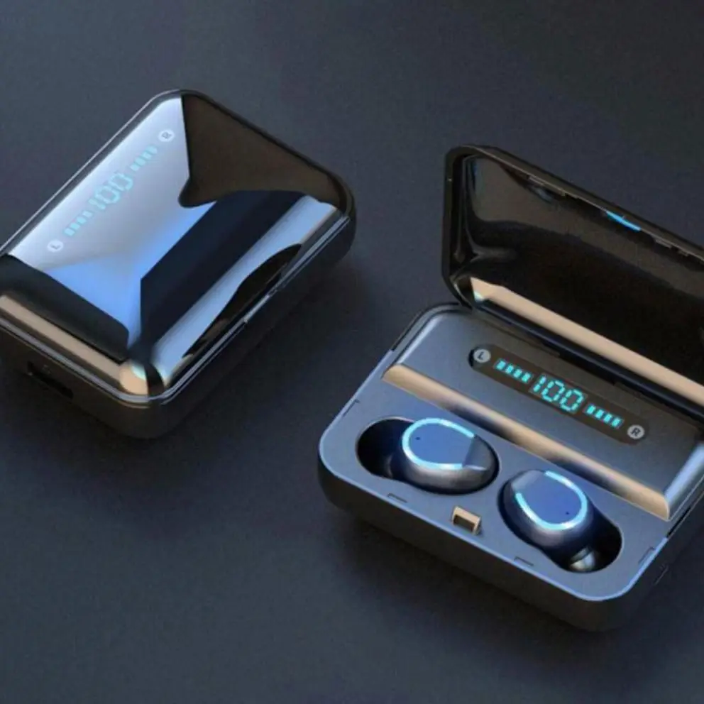 Мини-наушники беспроводные наушники обеспечивают защиту от BT 5,0 IPX7 водонепроницаемые наушники F9-5 с микрофоном