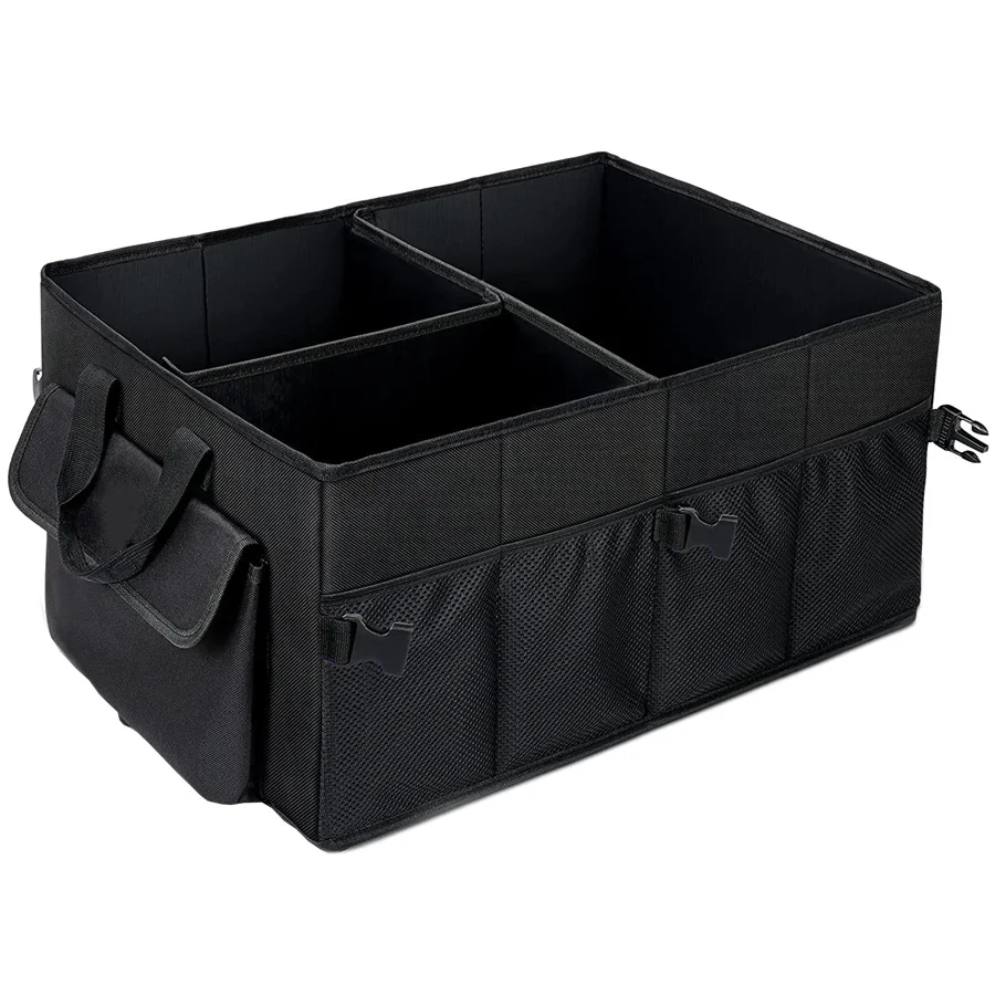 Автомобильные аксессуары Роскошный складной органайзер для багажника автомобиля с регулируемыми