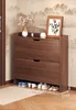 Pure deep walnut two bucket 80cm