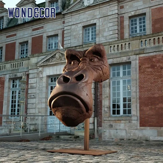 Alibaba.com: Wondecor Customized Outdoor Bronze Monkey Gorilla Face ...