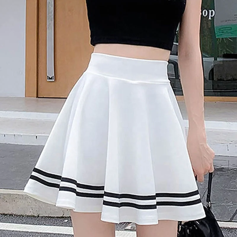 Gonna Corta Plissettata Per Bambine - Vita Elastica Con Pantaloncini Interni - Cotone - Estate - Foto 11