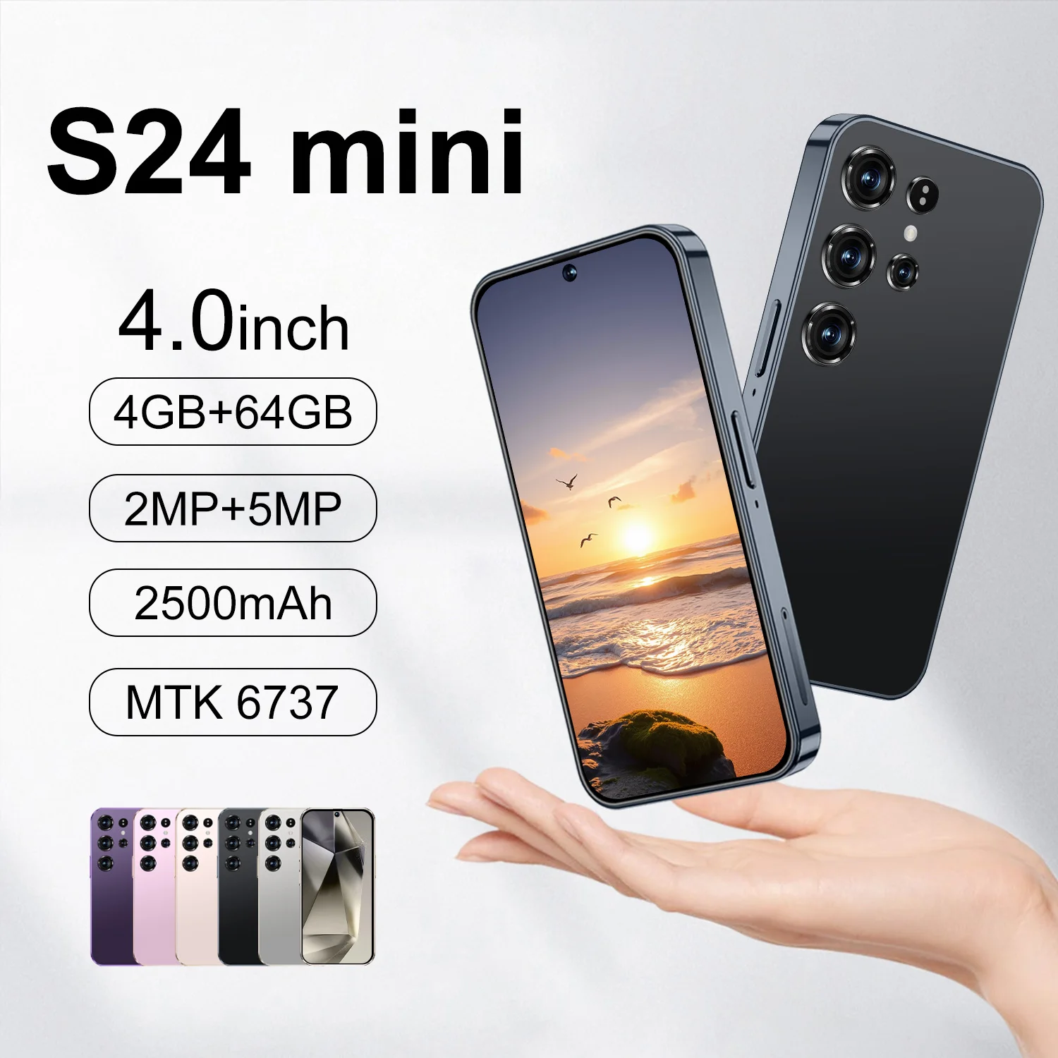 Móviles Pequeños Smartphone 4G Móvil Android Soyes S24 Pro Max Último  Modelo Mini Teléfono Inteligente