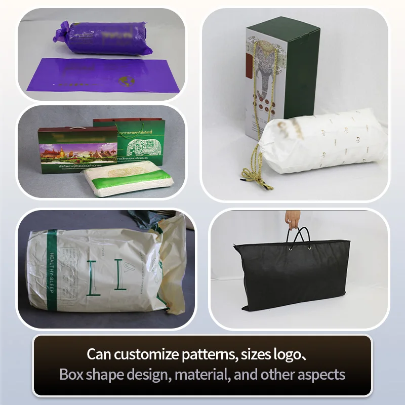 High Quality Hotel Dunlop Latex Pillow Customizable Size Comfortable Natural Latex Form Pillow for Hotels