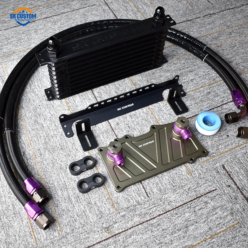 Engine Oil Cooling Radiator Kit For Porsche Cayenne Panamera 3.0L 3.6L 4.8L Oil Cooler 94810728122