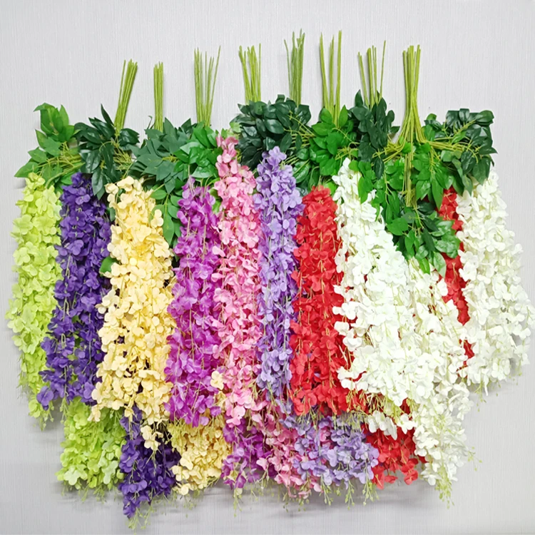 Wholesale Multicolor Wisteria Silk Flower Wholesale Hanging Flower