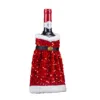 Red sequin skirt