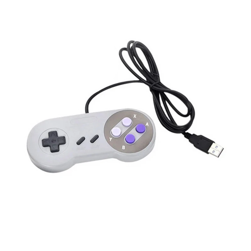 Wired Game Console Controller for Nintendo SNES USB Gamepad Joystick for  Windows PC
