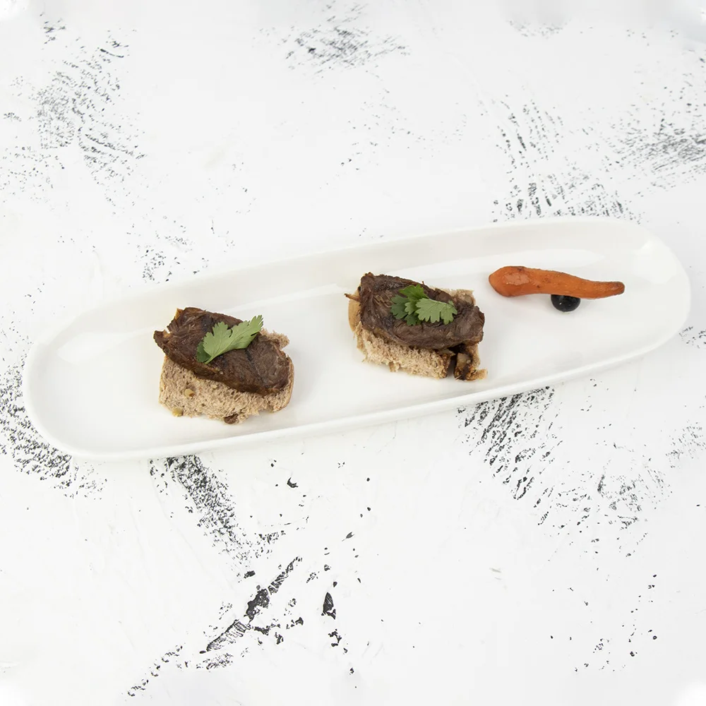 Factory Direct Custom Modern Design Dinner Plates Restaurant  Porcelain Plate