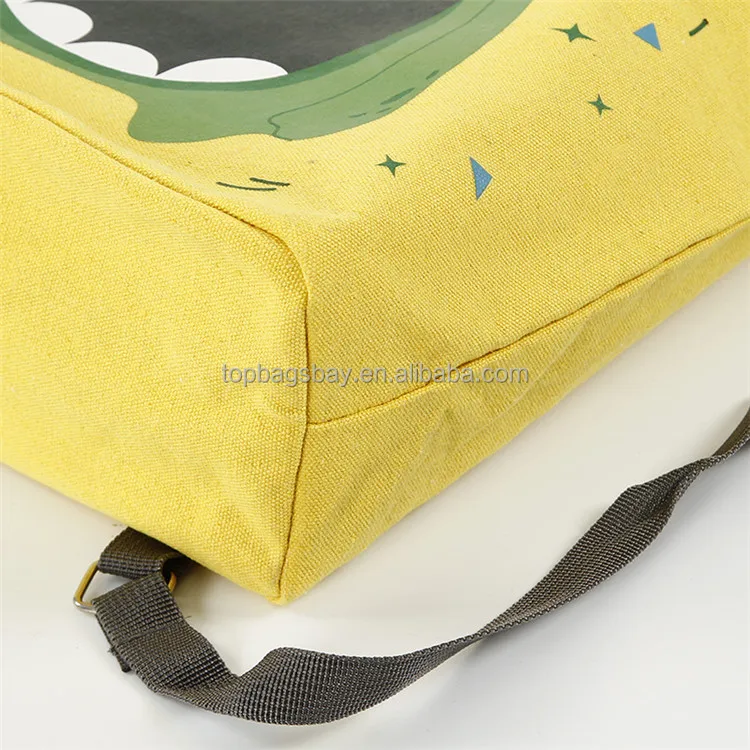 Custom Cotton Fabric Kids Drawstring Backpack Diy Painting Canvas Gym ...