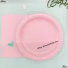 PINK7inch plate*10pcs