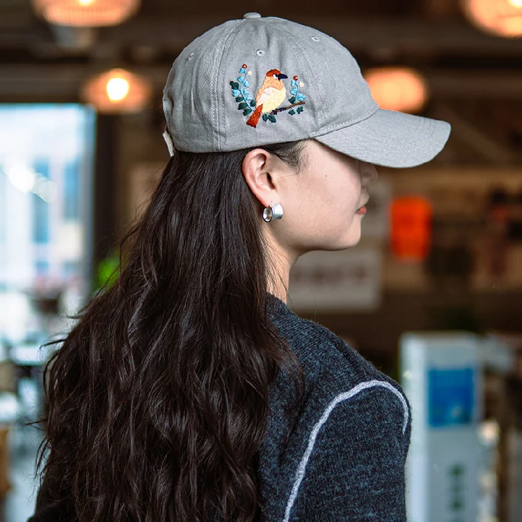 Diy Handmaking Embroidery Cross-stitch Hat Set Baseball Cap Gift Style  Baseball Hat Non-finished Happyquality