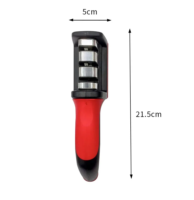 3 in 1 Manual Knife Sharpening Kitchen Accessories Professional 4 Stage Manual Kitchen Knives Rolling Sharpening Tool