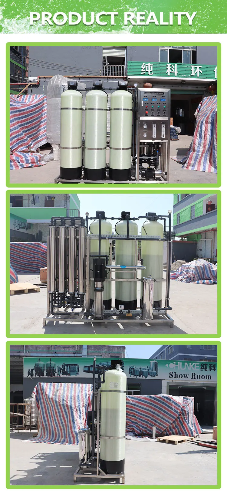 Electroplating Factory 2000 liter brackish ro water plant ro drinking water treatment system