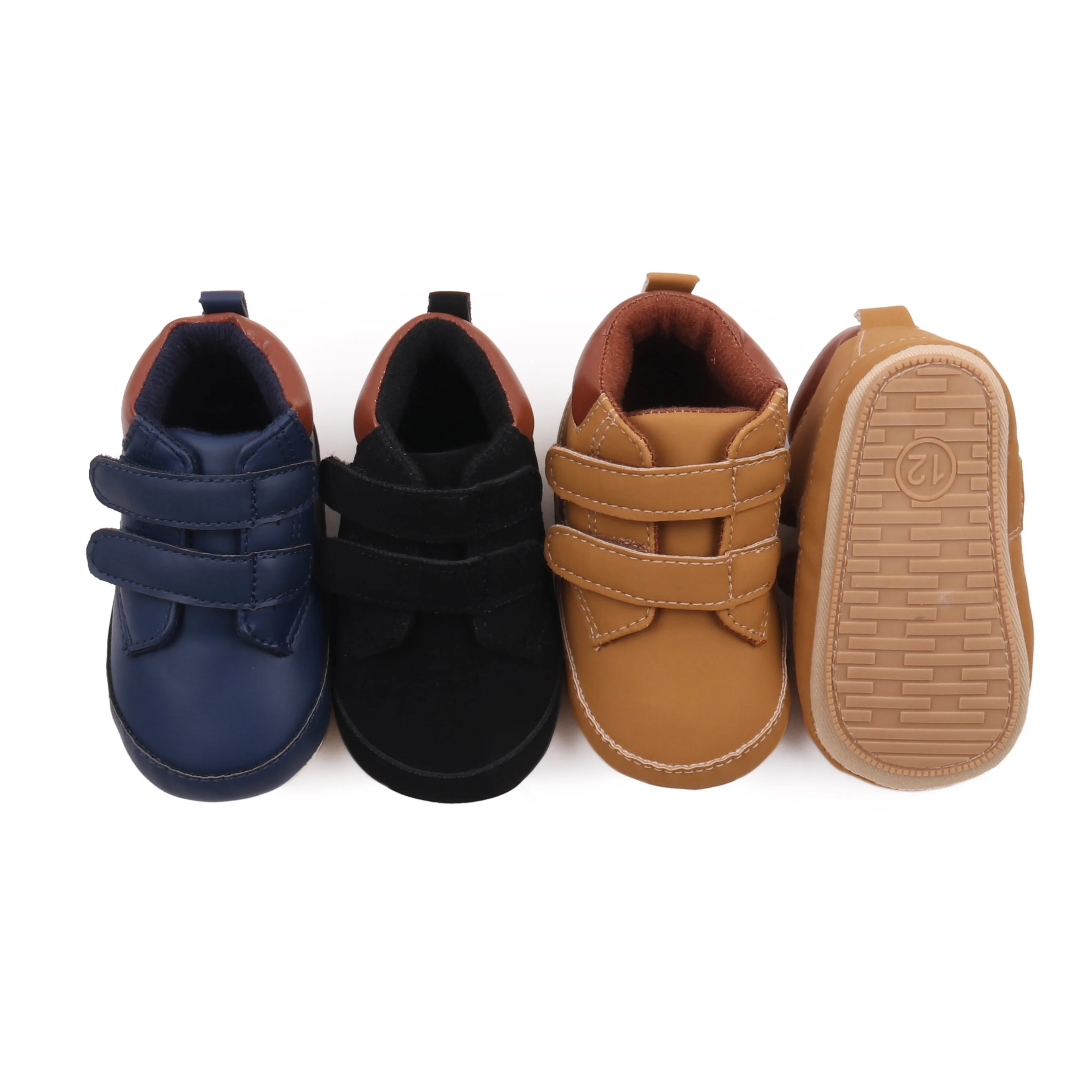 High Quality 0-18 Months Baby Toddler Sport Shoes New Spring & Autumn Collection Casual Hook & Loop Shoes for Boys