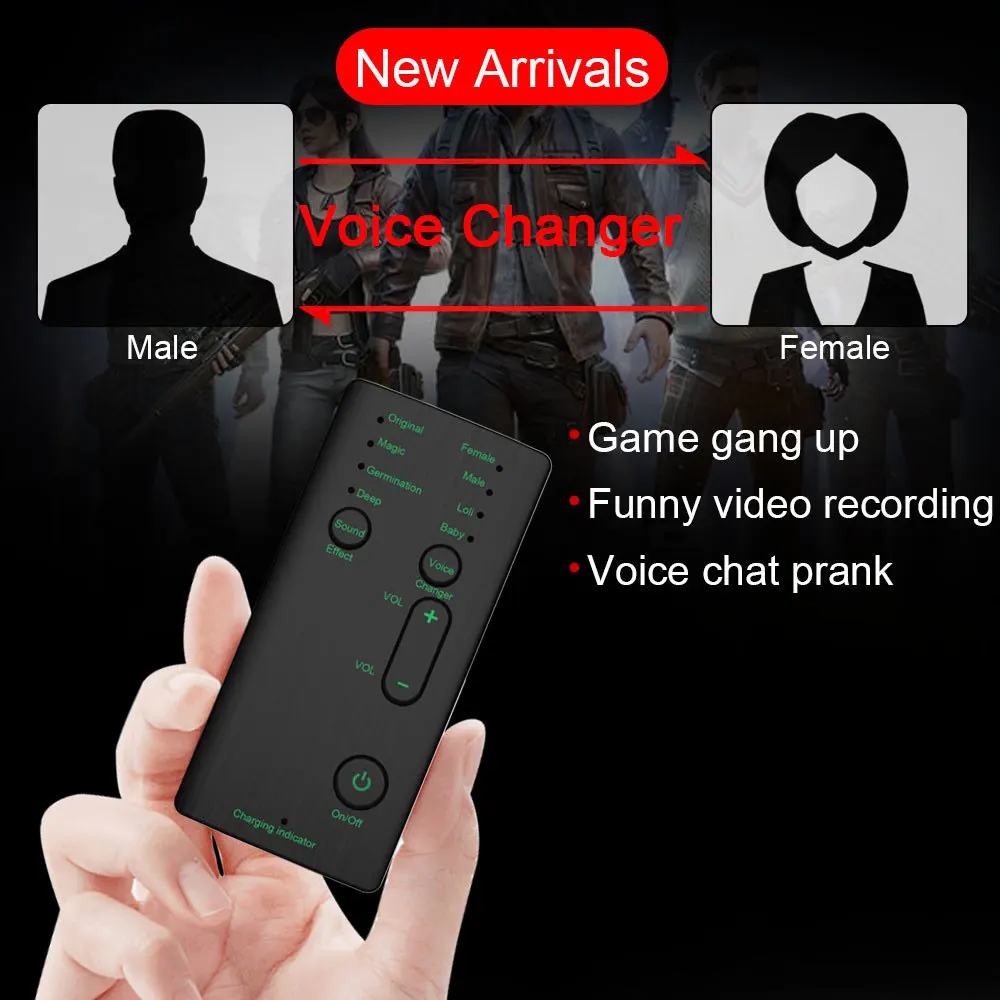 New Mobile Phone Voice Changer Portable Sound Card Anchor Live Karaoke Game Voice  Changer Shout Mike Tool Microphone Voice Alter| Alibaba.com