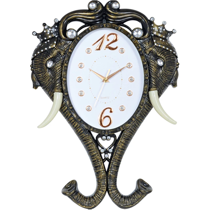 Promotion 3D Room Decor Elephant Design Big Wall Clock