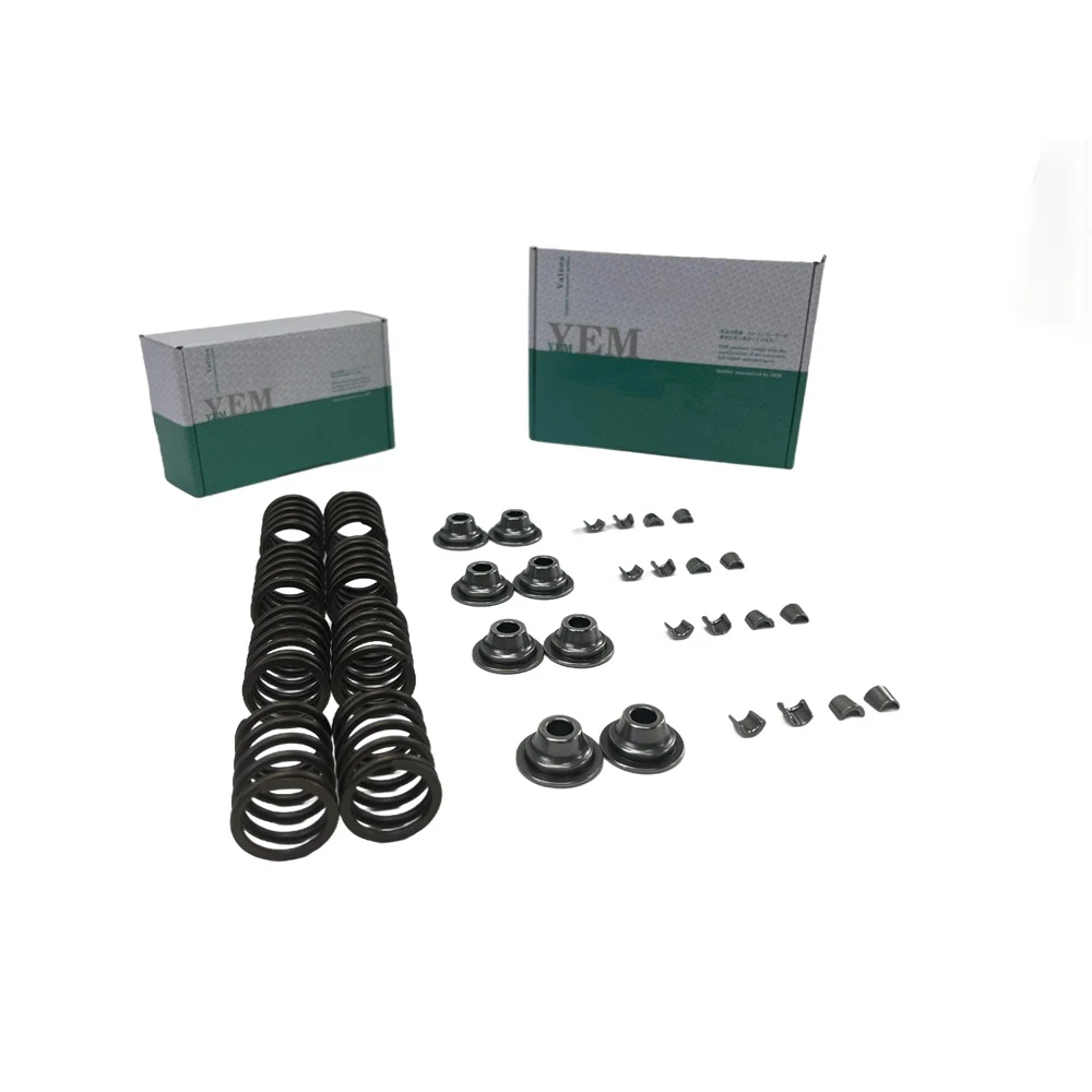 Valve Spring Kit Spring Seat & Retainer 4KH1 Excavator for Isuzu High Performance Engine Parts
